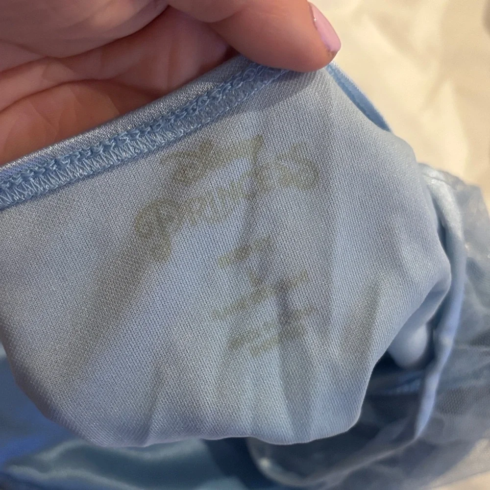 Blue Princess Nightgown  with Embroidered Details - Picture 4 of 4